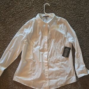 Jessica London Classic White Blouse